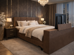 King Xerxes met TV Lift Elektrische Boxspring-0