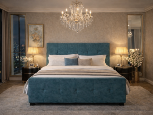 King Salvator Velours Elektrische Boxspring-0